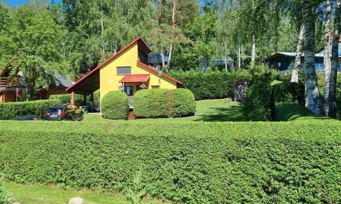 Insko House | Holiday Home by Lake Ińsko with Free Boat