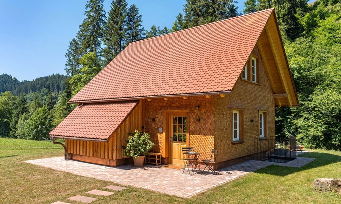 Schenkenzell House | Holiday Home 'Die Alte Mühle Am Hanselishof' with Mountain View, Private Terrace and Wi-Fi
