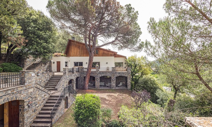 Sant Quirze Safaja House | Holiday Home 'Casa Gran' with Mountain View, Private Terrace and Wi-Fi