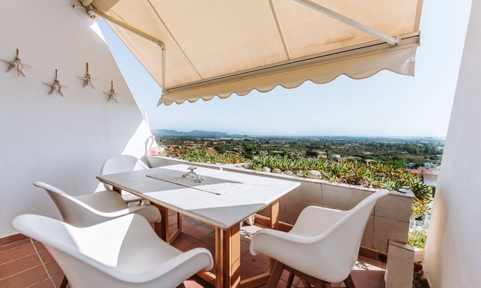 Is Molas House | Holiday Home 'Terrazza Panoramica' with Sea View, Terrace and Air Conditioning