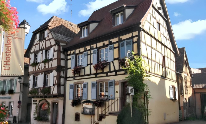 Eguisheim Apartment | Homerez - Apt fireplace Eguisheim
