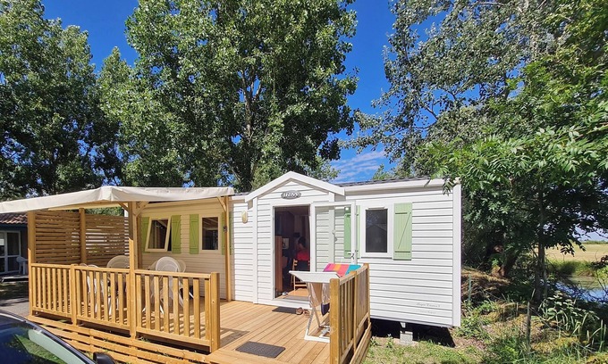 Angles House | Homerez - Comfortable bungalow in Angles with shared pool