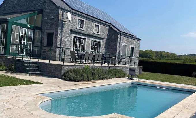 Wellin Villa | Homerez - Contemporary Villa in Wellin with Private Pool