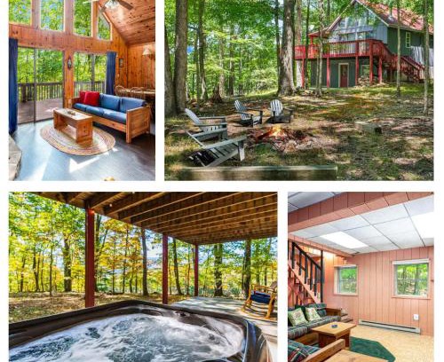 Berkeley Springs House | Hot Tub, Large Deck, WiFi, Fire Pit at Chalet Cabin