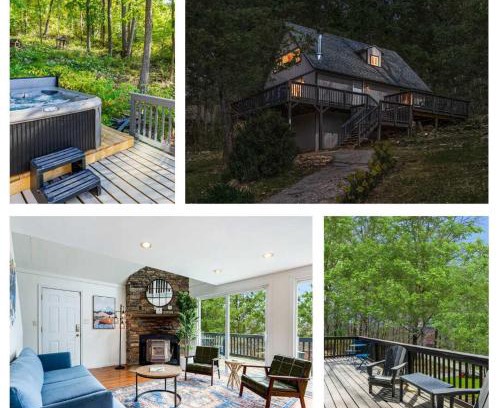 Ridgeway House | Hot Tub, Wraparound Deck, & WiFi at Chalet Cabin