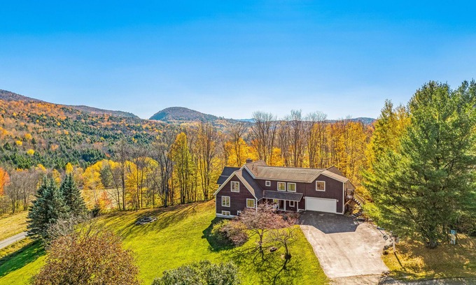 Waterbury Center House | Huge Waterbury Home near Stowe Mountain/views & sauna