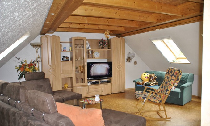 Brand-Erbisdorf Apartment | idyllic, sunny apartment at the natural swimming pond and with a fireplace
