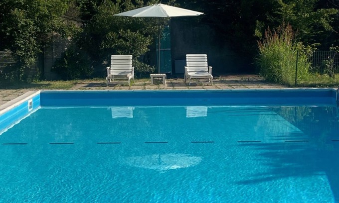 Mozzo House | Il Patio, with access to the park and a private pool.