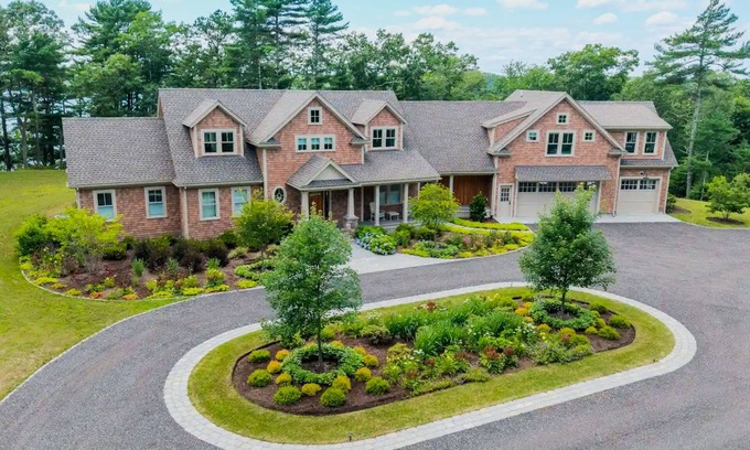 Plymouth House | Incredible home on lake with views, private beach, deck, AC, & W/D