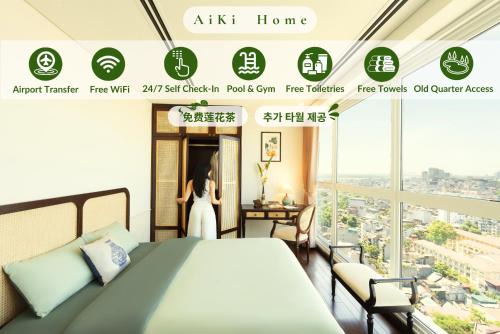 Truc Bach Apartment | Indochine Aqua Central 3BR*2BA*Pool*Gym*w/Balcony AiKi Home