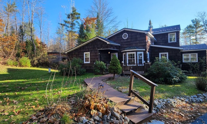 Harrison House | Irish Chalet Home near Long Lake