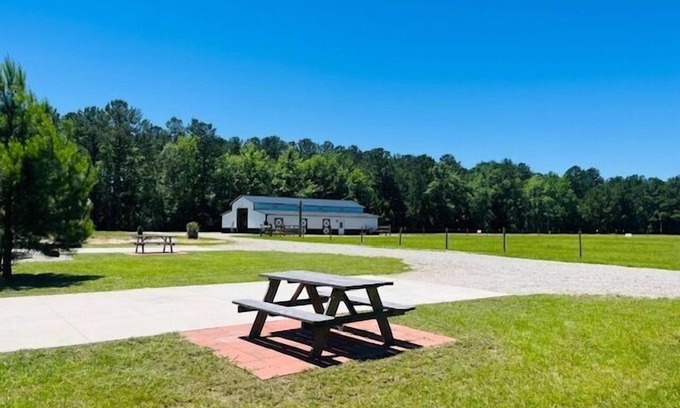 Conway RV Rental | Just Horsin' Around RV site 1@ Laurel Oaks Estate
