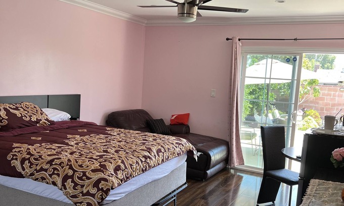 North Hills West Apartment | Just the two of us- Romantic pool view and private entry Sleeps 2 Near CSUN
