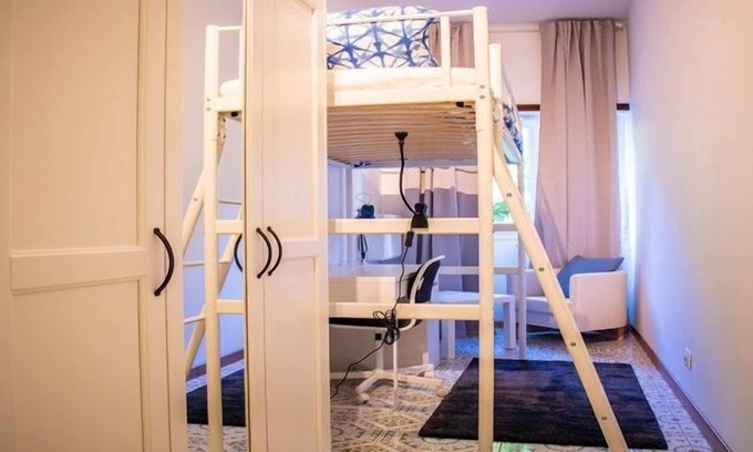 Quartiere XVII Trieste Apartment | KAMCHŪ APARTMENTS VILLA CHIGI: PRIVATE SINGLE BEDROOM, LOUNGE AREA with ARMCHAIR #L3