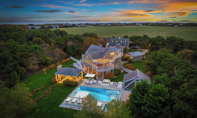 Katama House | Katama Retreat with Pool, Hot Tub & Coastal Luxury Near South Beach