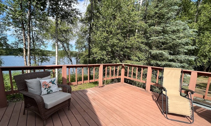 Nikiski House | Kenai Peninsula Lakeside Rental- Daniel’s Lake. 2 Bedrooms, 1 bathroom, 8 acres