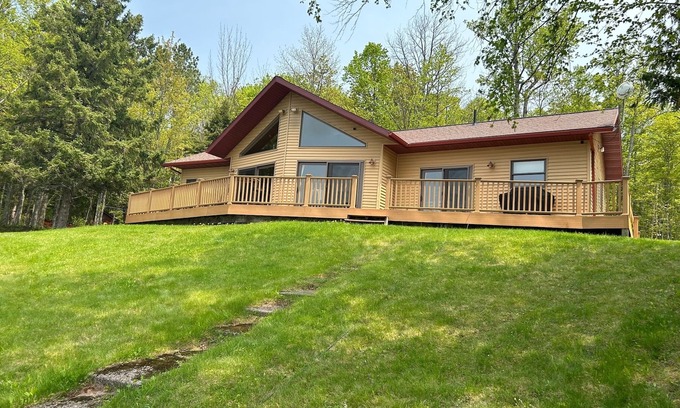 Marenisco Cabin | Lake home with UTV/Snow trails located at mailbox.