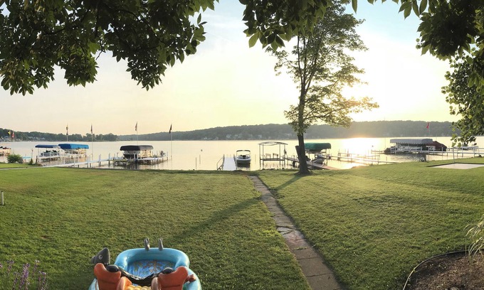 Lake James House | Lake James Waterfront Cottage with a Beach - Sleeps 14!