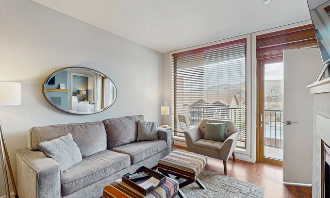 Chelan Condo | Lake view condo w/balcony, shared pool & hot tub - walk to the lake