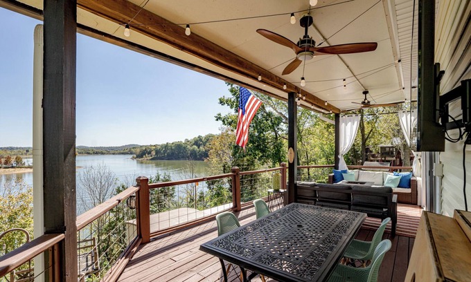 Falls of Rough House | Lakefront 3BR/2BA-Wake Up to Views, Private Master Suite, Deck & Firepits!