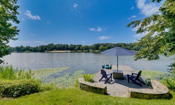 Brewster House | Lakefront Brewster Vacation Rental with Private Dock
