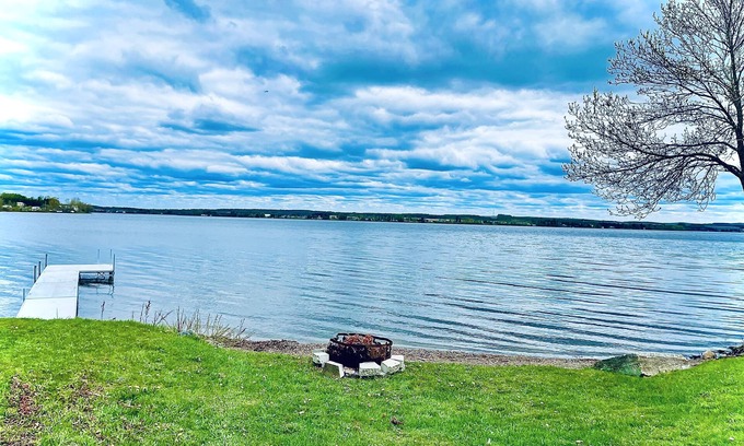 Fort Kent Mills Cottage | Lakefront Cottage on Long Lake with direct ITS access