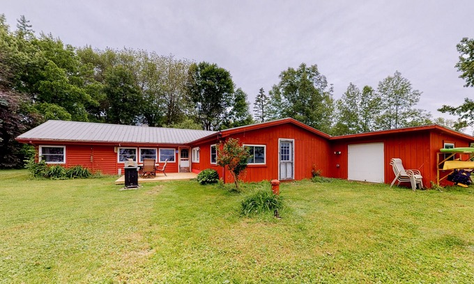 Swanton House | Lakefront, Dog-Friendly Home with High-Speed WiFi, Lake View, Kayak, & Firepit
