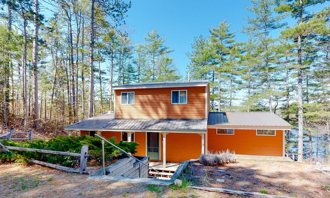West Newfield House | Lakefront home on Balch Pond with dock, kayak, SUPs, and woodstove - two dogs OK