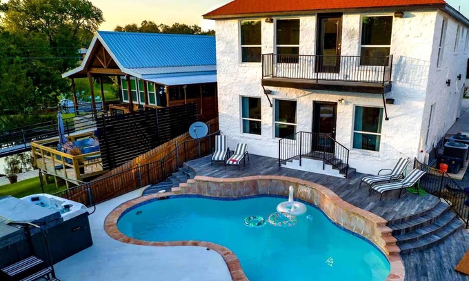 Kingsland House | Lakefront Home w/Pool, Spa, & Game Room!