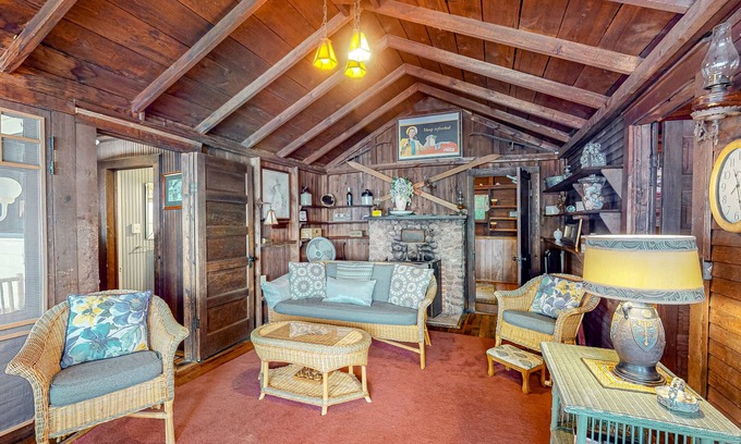 Valois House | Lakefront home with private hot tub, dock, boat lift & firepit - 2 dogs welcome