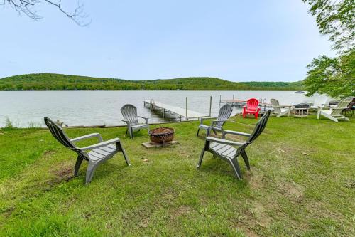 Town of Catharine House | Lakefront Home with Private Dock in Alpine!
