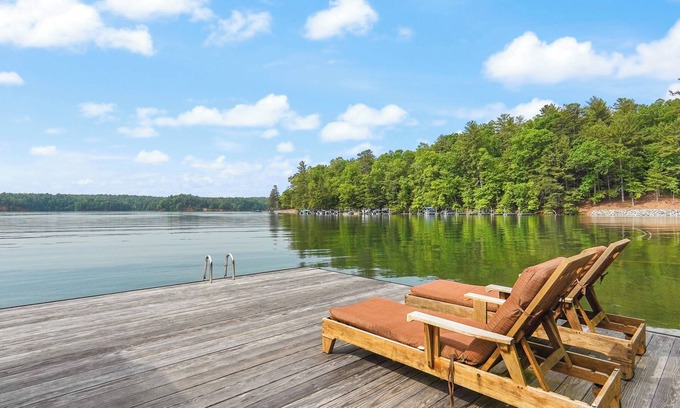 Nebo House | Lakefront home with private dock, gameroom, and hottub across from state parks.