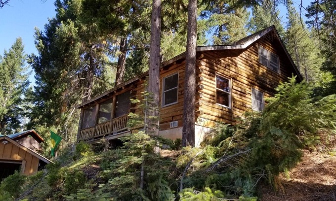 East Shore Cabin | Lakefront views! Rustic Log Cabin Getaway