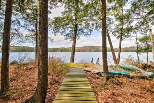 Francestown House | Lakeside Francestown Home with Private Dock and Porch!