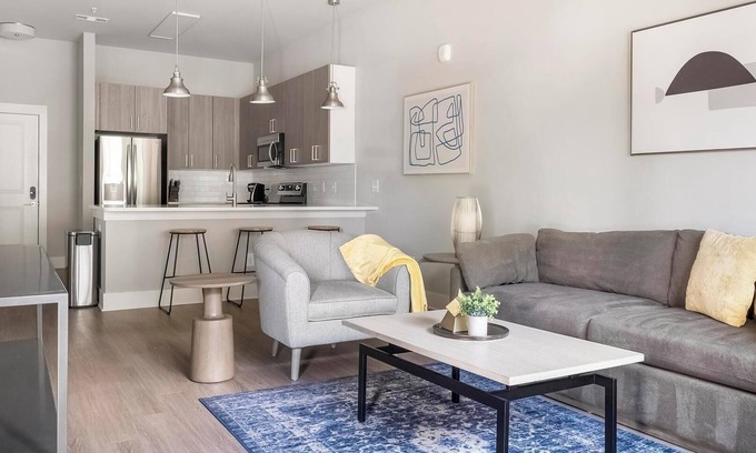 Town Center Apartment | Landing | Stylish 1BD, Rooftop Lounge, Gym