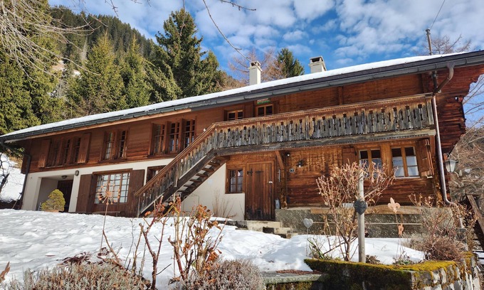 Ormont-Dessous Ski Chalet | Large family chalet in the heart of nature: calm and comfortable living!