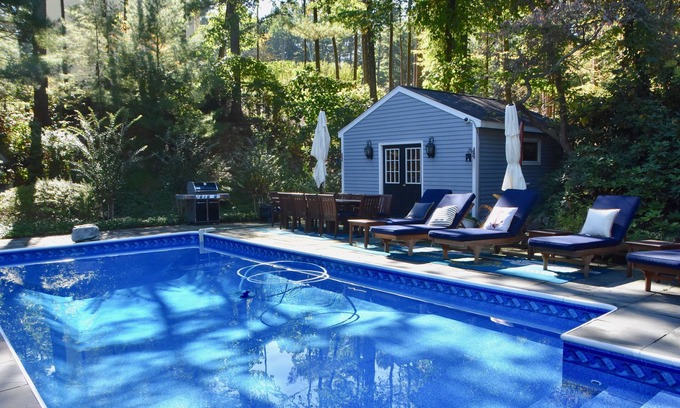 Lewisboro House | Large lakehouse, fishing, kayaking, heated pool, fireplaces multiple bedrooms!