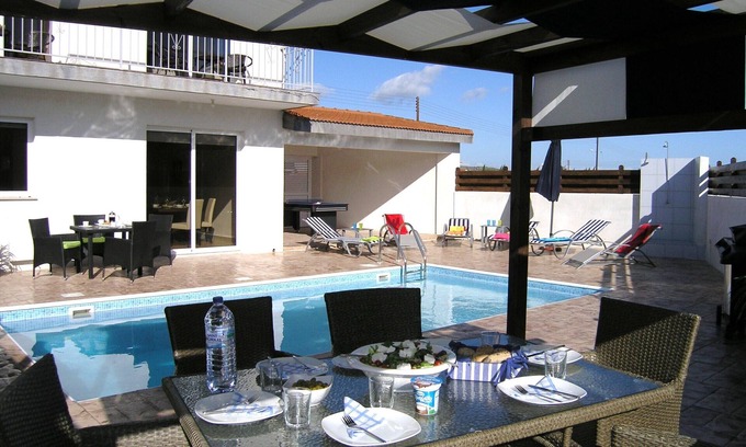 Alethriko Villa | Large Private Villa With South Facing Pool In A Quiet And Scenic Village