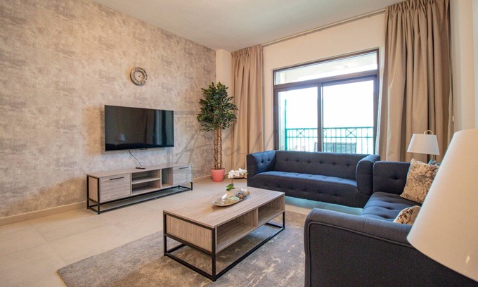 Umm Suqeim 3 Apartment | Lavish 1-BR Apartment Near Burj Al Arab @ Rahaal 2
