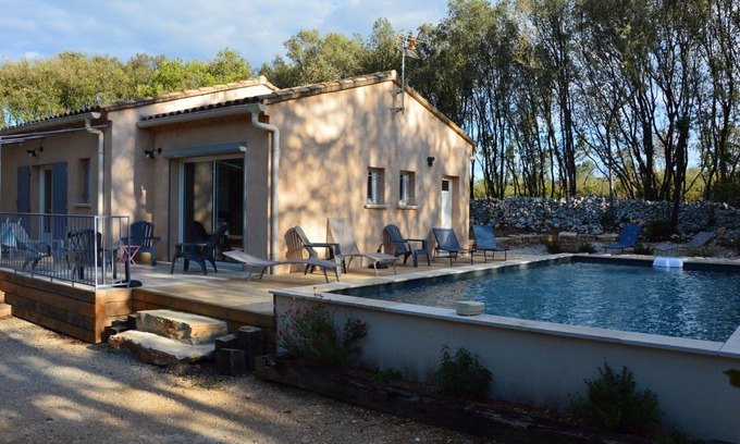 Orgnac-l'Aven House | Le clos du Marcel, South Ardèche House with air-conditioning, swimming pool, enclosed grounds of 2000m2