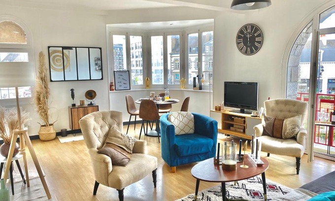 Saint-Brieuc Apartment | Le Cocon Briochin, grand appartement en plein centre de SaintBrieuc
