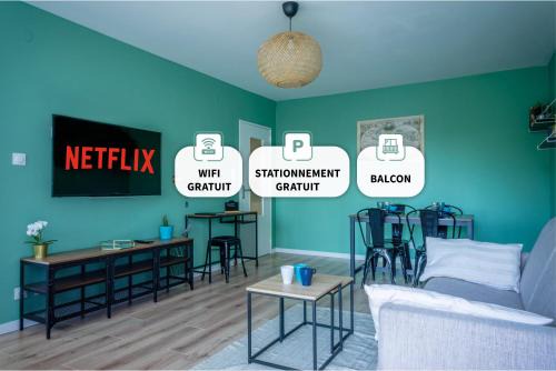 Devant-les-Ponts Apartment | Le Colibri - Stationnement gratuit - Balcon - Jusqu'à 4 personnes