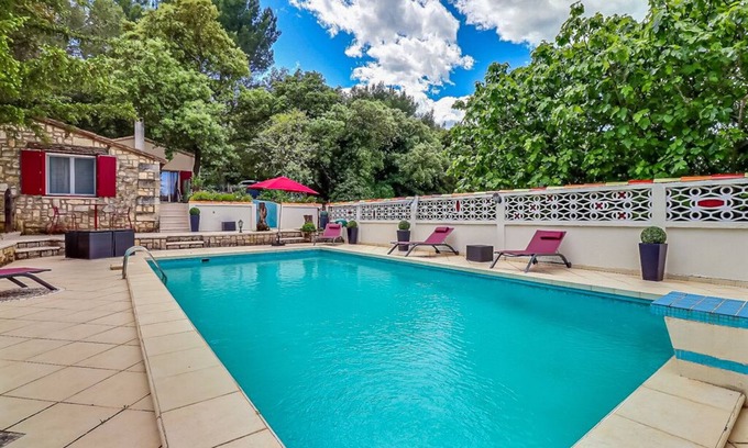 Comps Cottage | LE MAZET DE SOULAN WITH POOL. between Nimes, Arles, Avignon