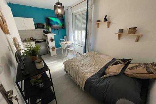 Centre Ville Apartment | Le Sano - Centre Historique, 2mn à pied Halles de Niort, donjon, moulin du Roc, et port Boinot - Wifi, Netflix ,2mn Hyper centre