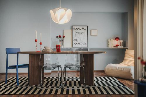 Burgeresch Apartment | LINDEN Apartment für bis zu 6 Personen mit Parkplatz, Terrasse, 2 Bäder und Babybett