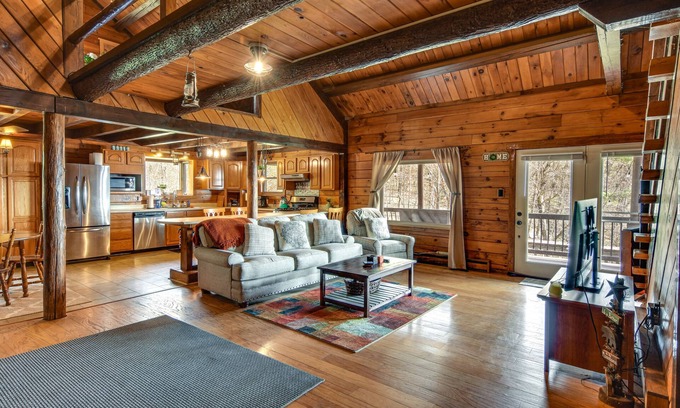 Lock Haven Cabin | Lock Haven Cabin w/Wood Stove & Mountain View!