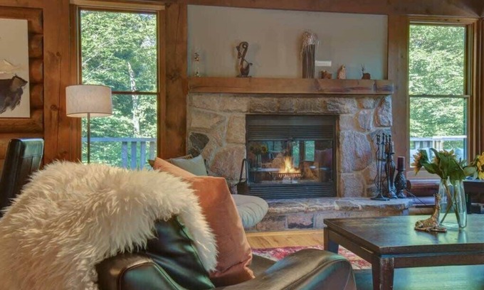 Lac Superieur Village Ski Chalet | Log Cottage Resort Access & Spa