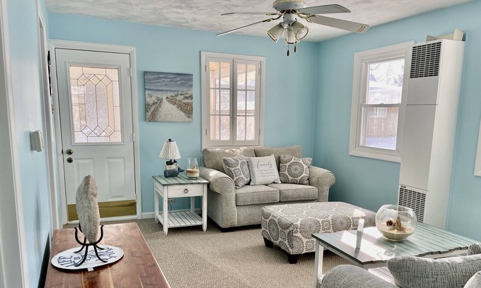 Fenwick Cottage | Long Lake Beach Cottage with Deck, Dock and Beach