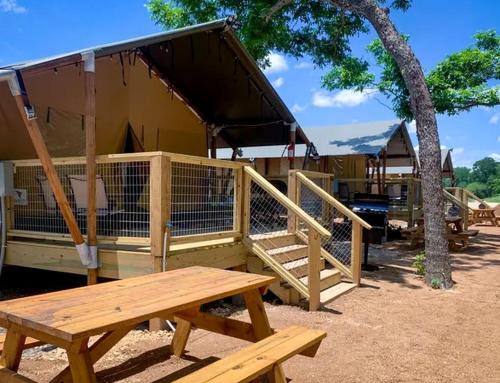 Fentress Other | Lovely Safari Tent with River Access, Fire Pit and Barbecue in Staples, Texas