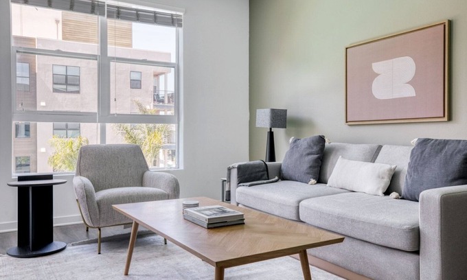 Mission Valley Apartment | Luxe Mission Valley 1BR w/Gym, W/D & Pool, nr restaurants, by Blueground